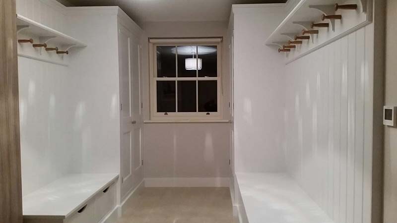 Galley style boot room, Boxted, Essex